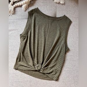 Twenty Knotted Olive Tank Size S